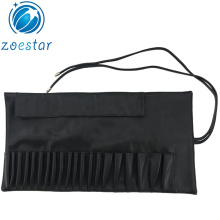 PU Leather Makeup Brush Rolling Pouch Holder Travel Portable 20 Pockets Cosmetics Brushes Organizer Case